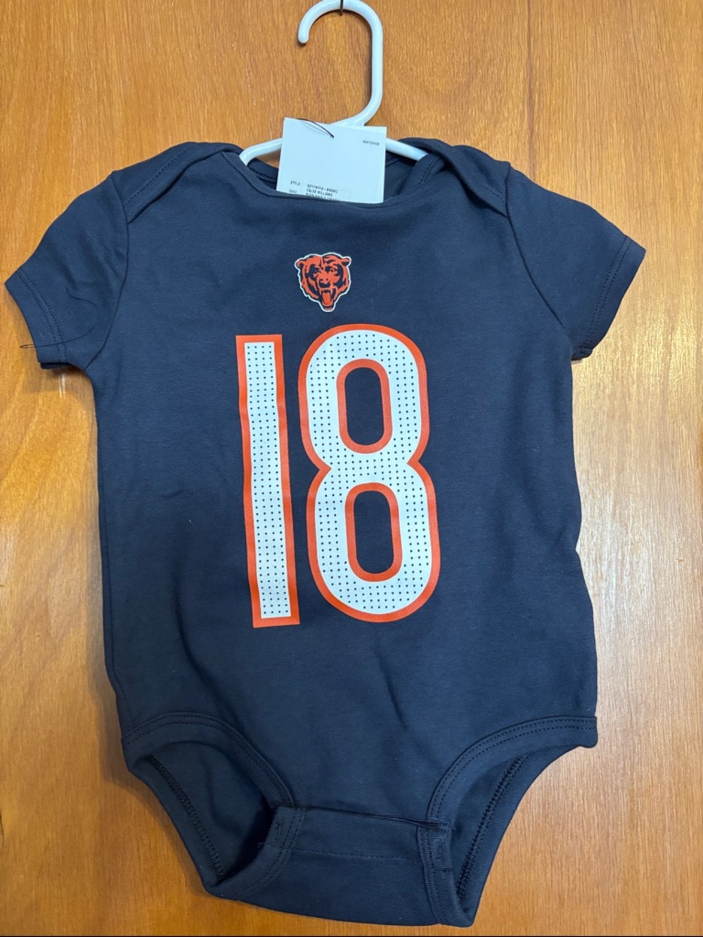 NFL 18 months Caleb Williams onesie Chicago bears